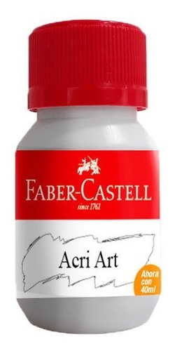 Faber-castell Pintura Acrílica Acriart 30 Ml Blanco - Mosca