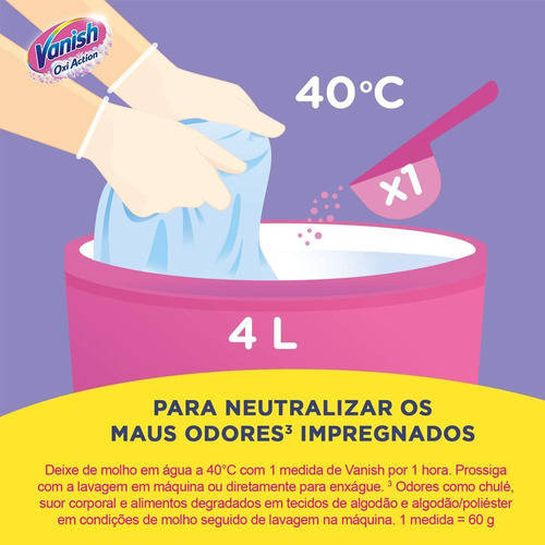 Tira Manchas Em Pó Vanish Oxi Action Pink 450g
