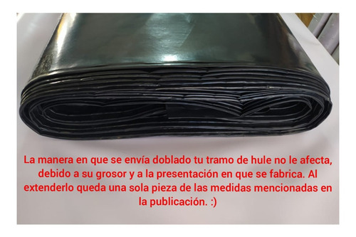 Hule Negro Para Estanque Calibre 1000 12mx20m