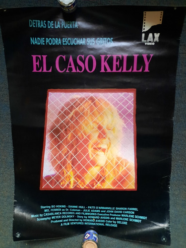 Poster Pelicula Vhs El Caso Kelly Videoclub