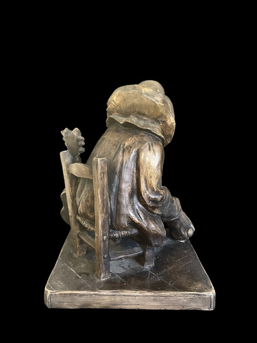 Antigua Figura Escultura Arlequín Italiano Cacciapuoti (Usado)