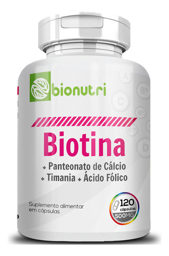 Biotina 120 Cápsulas 22,5 Mcg Bionutri
