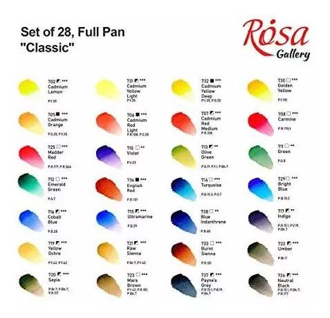 ROSA Gallery Professional Watercolor Paint Set  