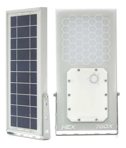 Led Solar Hex 780x Blanco Cálido Sensor 3 Modos