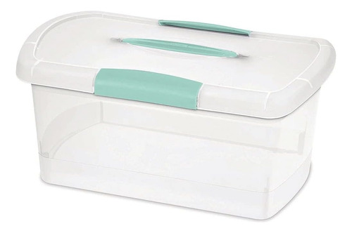 Sterilite Box Showoffs Med Nesting Transparente, Azul Aquari