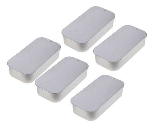 Caja Metálica De Lata Con Tapa Deslizante Para Dormitorio, 5