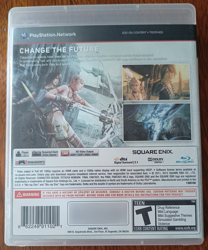 Final Fantasy Xiii-2 - Jogo De Ps3 - Original E Completo (Usado)