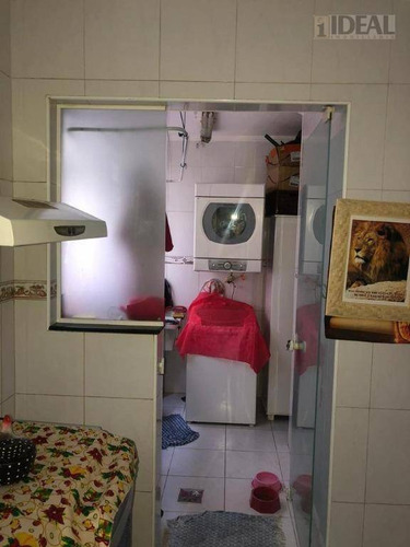 Apartamento À Venda, 95 M² Por R$ 460.000,00 - Pompéia - Santos/sp - Ap3133