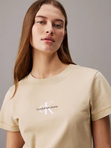 Polera Monologo Slim Beige Calvin Klein