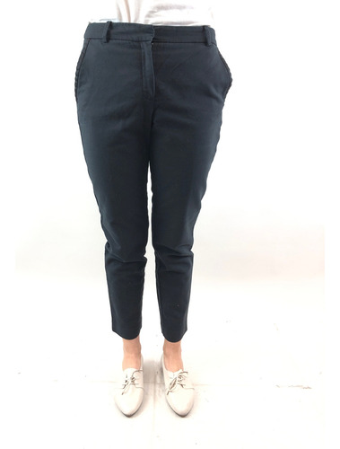 Pantalón Mango Xs Color Azul (Usado)