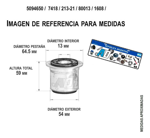 Kit Buje De Eje Trasero P/ Peugeot Partner 2008 /.. 2u