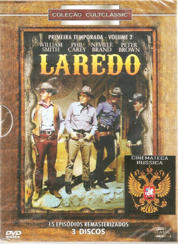 Dvd Laredo, Primeira Temporada, Vol.2, 3 Disc 15 Episódios #