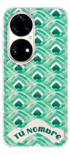 Funda Para Huawei Mujer Acuarela Con Tu Nombre