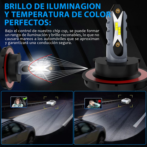 Kit De Focos Led Alta Baja H13 9008 22000lm 6500k Blanco Mini Cooper Convert 2015