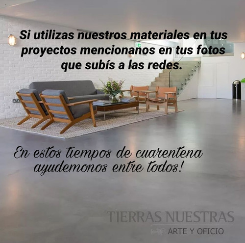 Micropiso Interior Cemento Alisado Kit Interior Rinde 5m2!