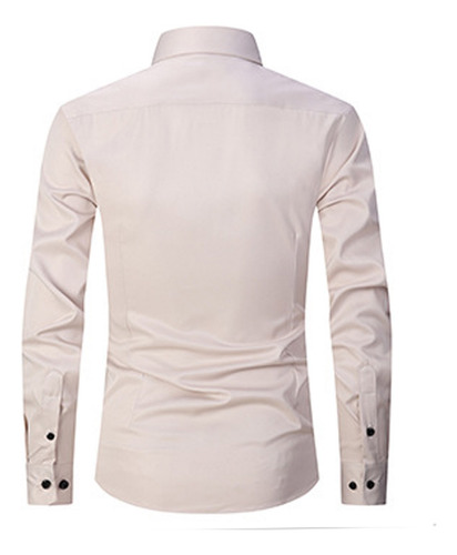 Camisa De Vestir De Manga Larga Para Hombre E, Corte Regular