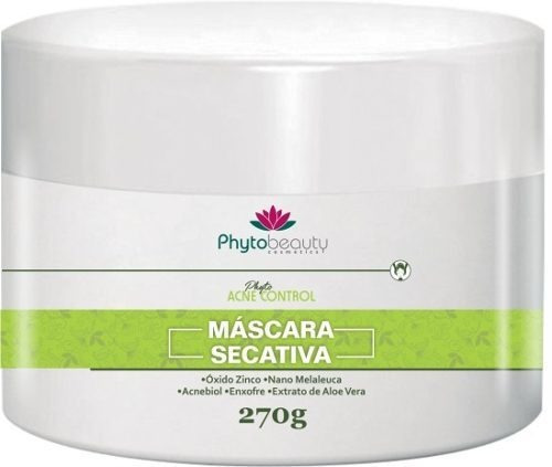 Máscara faciai para pele Phytobeauty Acne Control Máscara Secativa 270g y 270mL