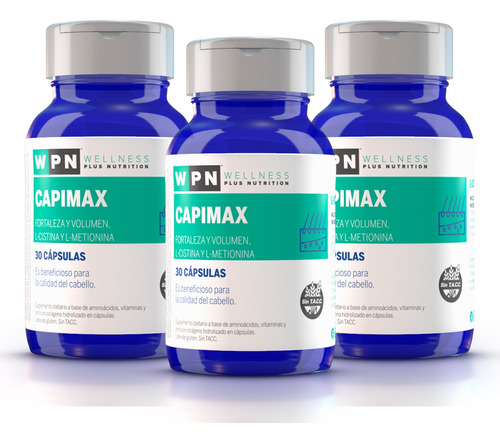 Wpn Capimax X30 Cápsulas | Estimulante Capilar Con L-cistina