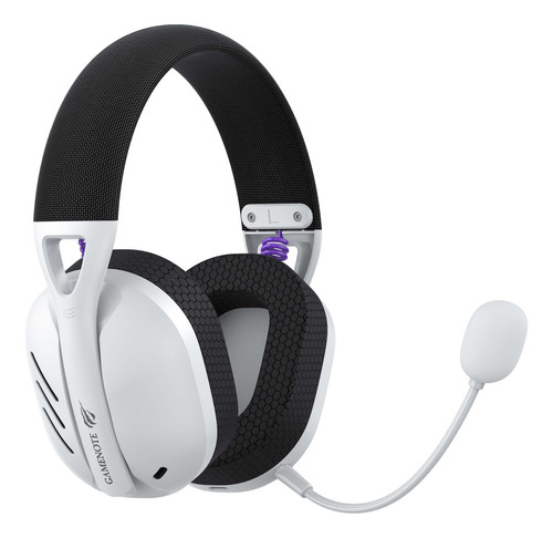Auriculares Havit Fuxi-H3 Wireless/Bluetooth/USB-3.5 mm para jugadores, color blanco
