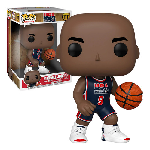 Funko Pop Nba - Michael Jordan 117 (super Sized 10 )