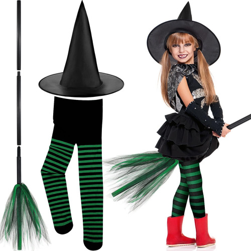 Conjunto De Accesorios Para Disfraz De Bruja De Halloween, E