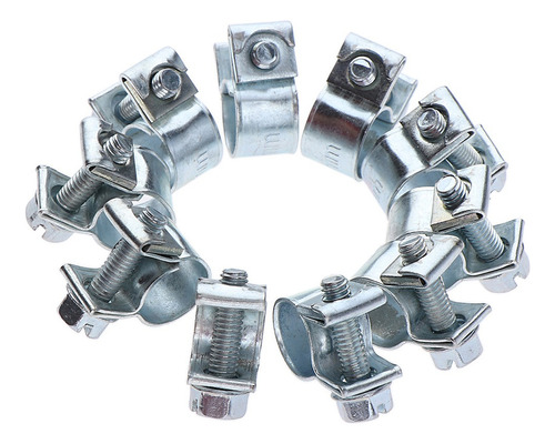 10 X Abrazaderas De Manguera De Tornillo Sin Fin