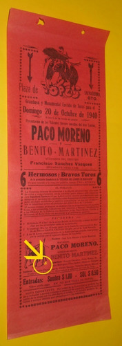 Ccc21 Cartel Taurino Salvatierra  Celaya Guanajuato 1940