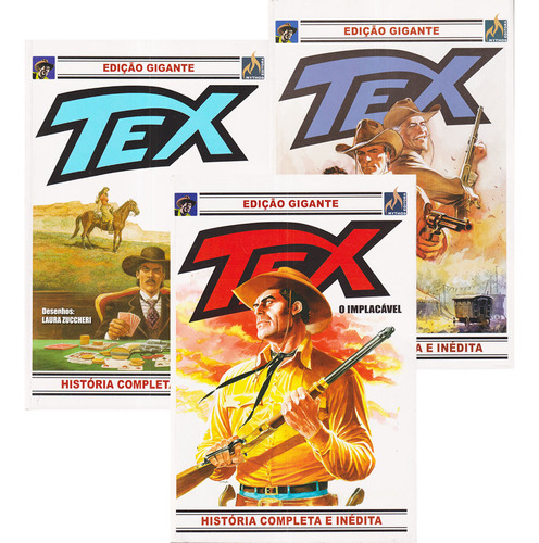 Hq Tex Gigante História Completa Kit Com 3 Volumes Grandes