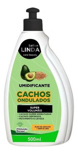 Umidificante Capilar Sallon Linda Cachos Ondulados 500ml