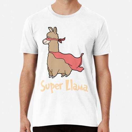 Remera Super Lama Super Hero Alpaca Algodon Premium