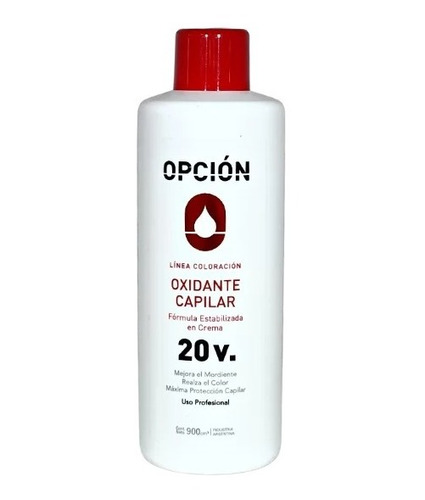 Oxidante Capilar 20 Vol En Crema Estabilizada Opcion X 900ml