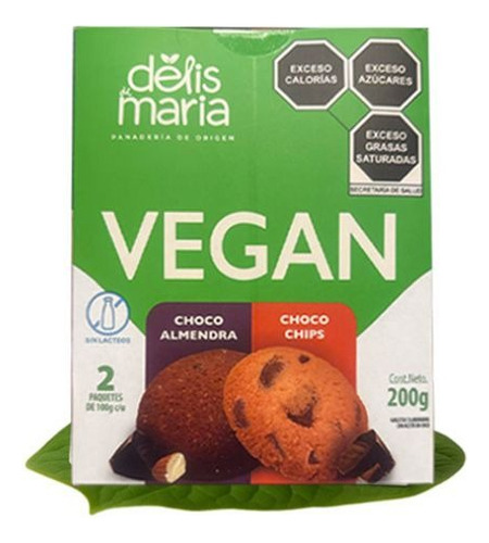 Galletas Choco Almendra Chispas Veganas Delis De María 200 G
