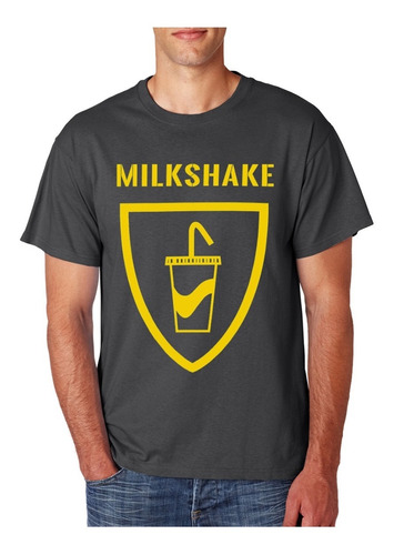Playera Camiseta Milkshake Malteada Logo Escudo Moda Unsx