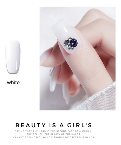 Hg Pegamento De Extensión De Uñas De Color Sólido