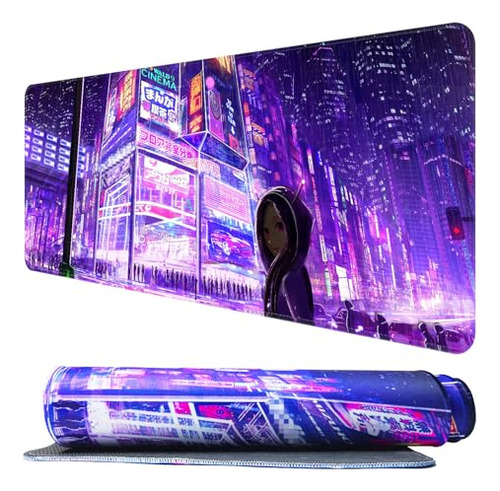 Mouse Pad Gigante Antideslizante (cyberpunk)