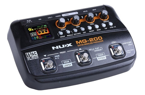 Pedalera Multiefectos Nux Mg200 + Loop Para Guitarra Elect