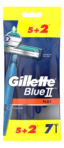 Afeitadoras Gillette Blue 2 Hojillas Desechable Pack De 7