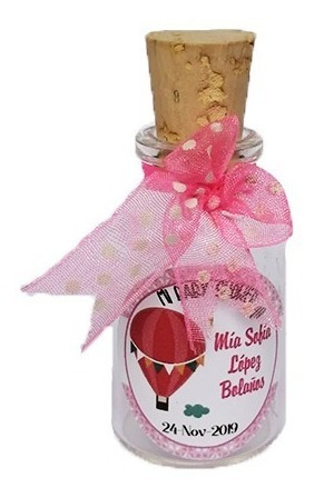 Recordatorios Babyshower Botellas Con Corcho 