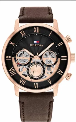 Reloj Tommy Hilfiger Para Hombre De Cuero 1710566