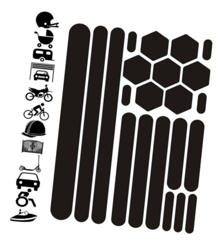 Decoración De Calcomanías Reflectantes De Motocicleta De