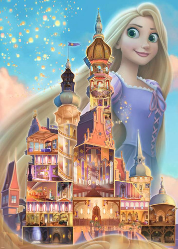 Rompecabezas Castillo De Rapunzel 1000pz Ravensburger Disney