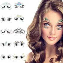 Comprar Pegatina 3d De Ojos Strass Adhesivo Brillante Cara Y Cuerpo