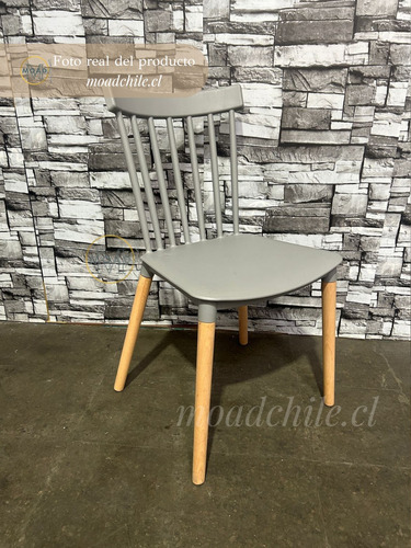 Comedor Mesa Cross Cubierta Madera Negra + 4 Sillas Windsor