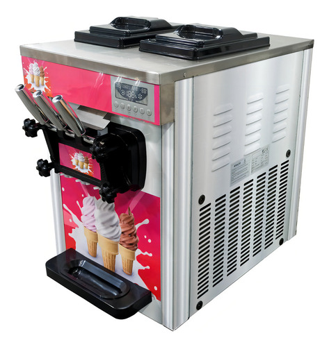 Máquina De Sorvete Expresso 3 Sabores Conservação Noturna 220V