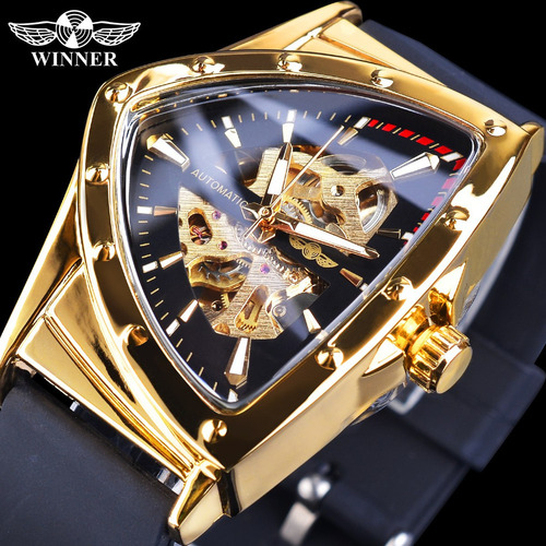 Reloj Automático Para Hombre Triangular Hollow