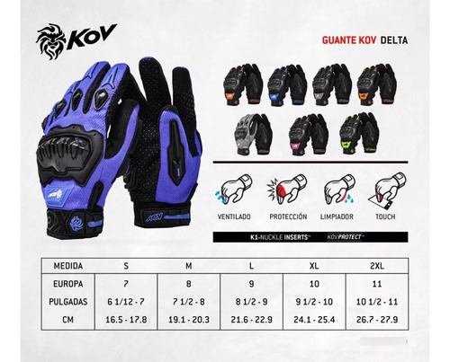 Guantes Isp Para Motociclista Con Protecciones