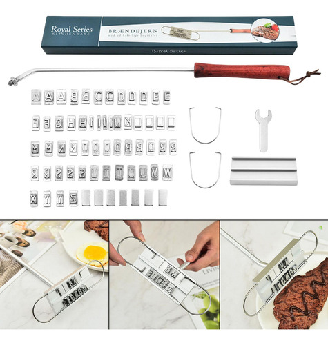 Barbacoa Personalizada Carne Branding Hierro Desmontable Diy