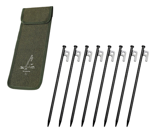 8x Tent Stakes Ground Pegs Lightweight With Length 30cm