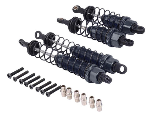 4 Piezas 100mm Amortiguador Ajustable Para Wltoys 1:12 Gris
