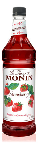 Monin - Jarabe De Fresa, Suave Y Dulce, Ideal Para Cocteles 